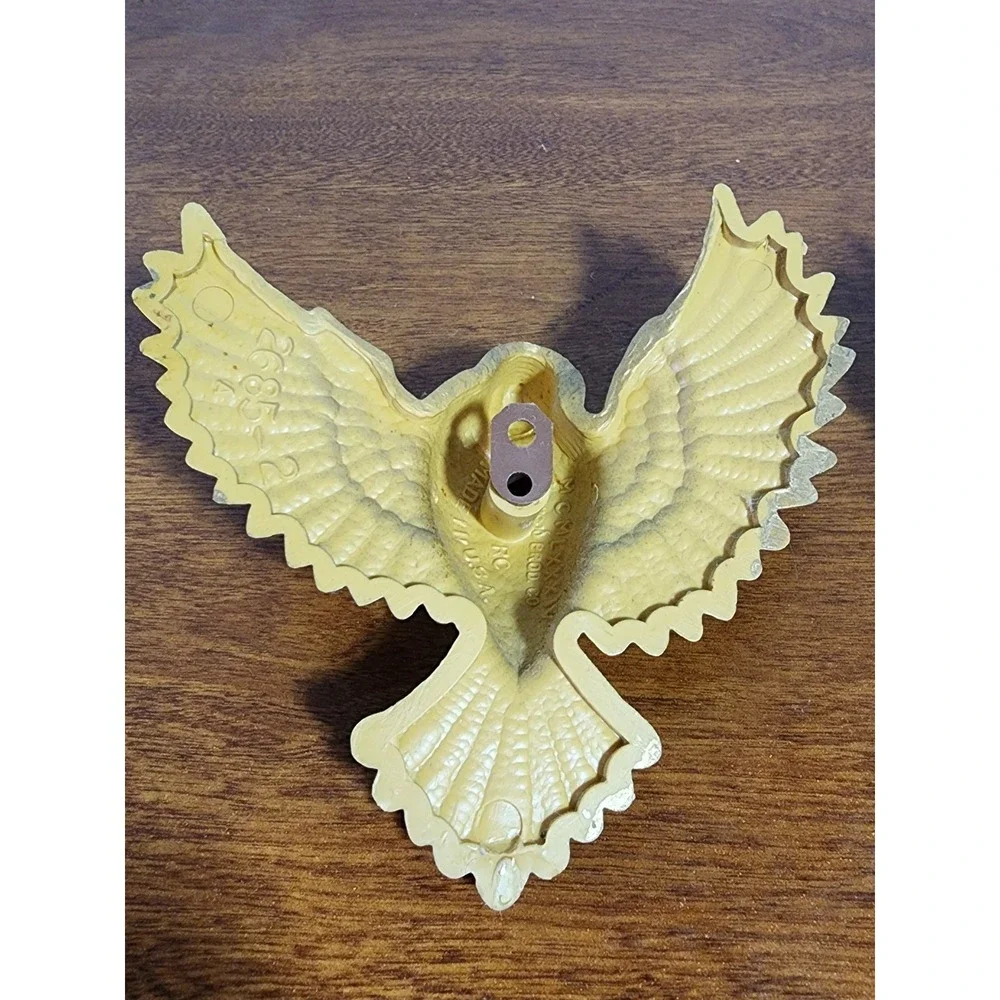 Vintage Burwood 1980s Doves #2685-1 + 2 Wall Hanging Decoration Birds‎ Gold 80s